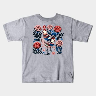 Chickens and Marigolds Kids T-Shirt